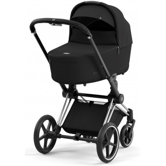 Детская коляска Cybex Priam Lux IV 2023 2 в 1 Chrome Black