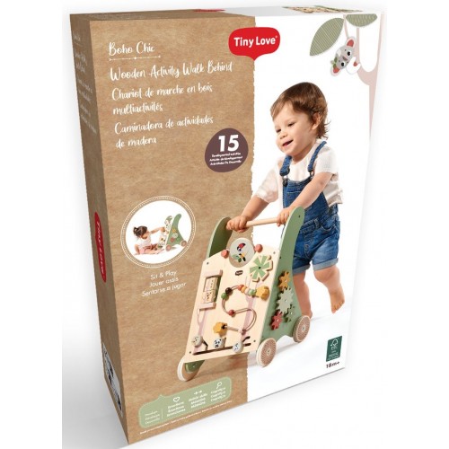 Деревянные развивающие ходунки-каталка 2 в 1 Tiny Love Boho Chic