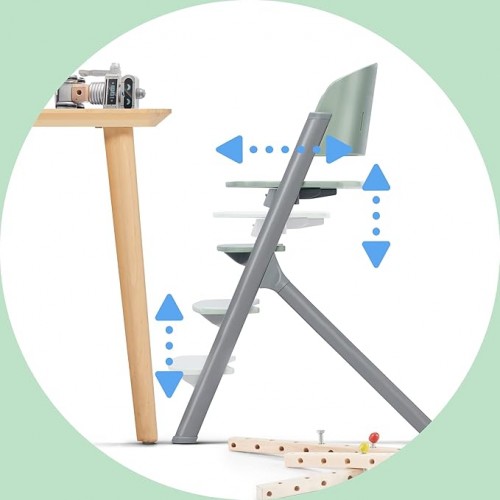 Стульчик для кормления KinderKraft LIVY & CALMEE Wooden 4 в 1