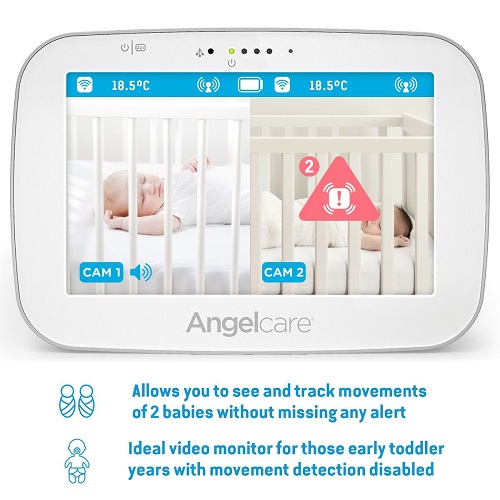 Беспроводной монитор движения + видеоняня с 5'' LCD дисплеем Angelcare AC527