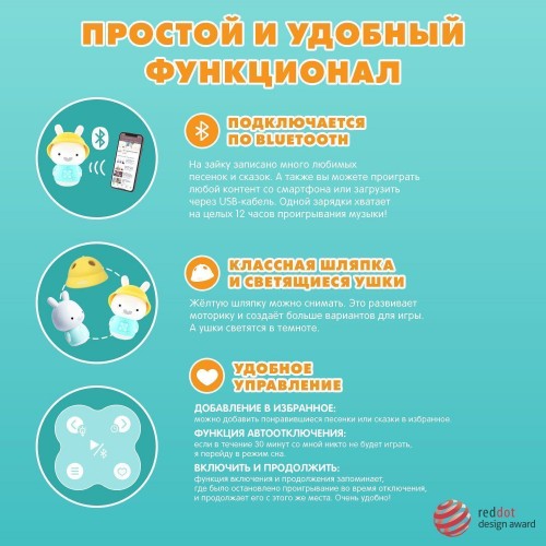 Музыкальная игрушка Большой Зайка Alilo G9