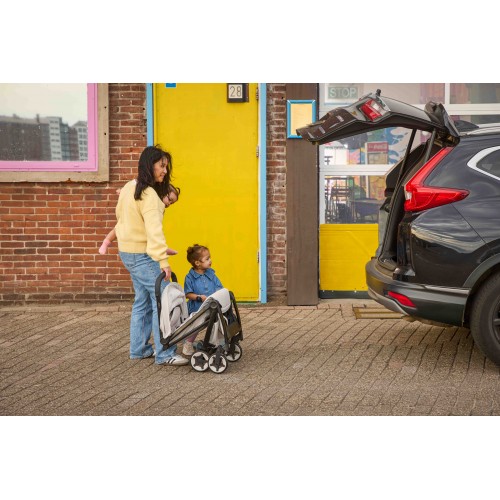 Прогулочная коляска Joolz Aer2 Calming Beige с бампером и подстаканником