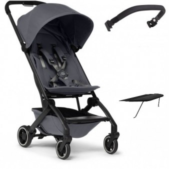Прогулочная коляска Joolz Aer+ Stone Grey с бампером и подножкой