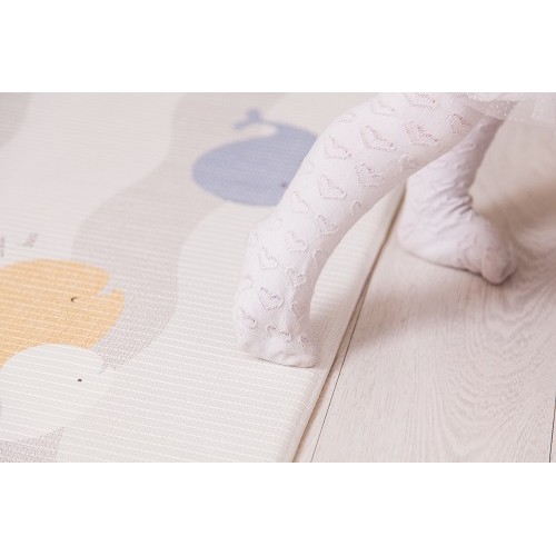 Портативный двусторонний коврик Parklon Pure Soft «Дороги/Киты» (190x130 см)