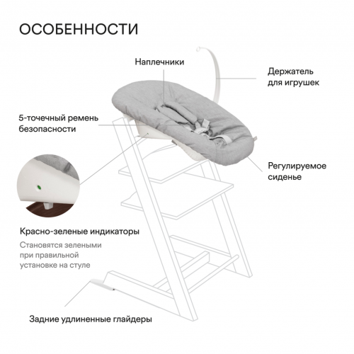 Шезлонг для новорожденных Newborn Set для стульчика Stokke Tripp Trapp