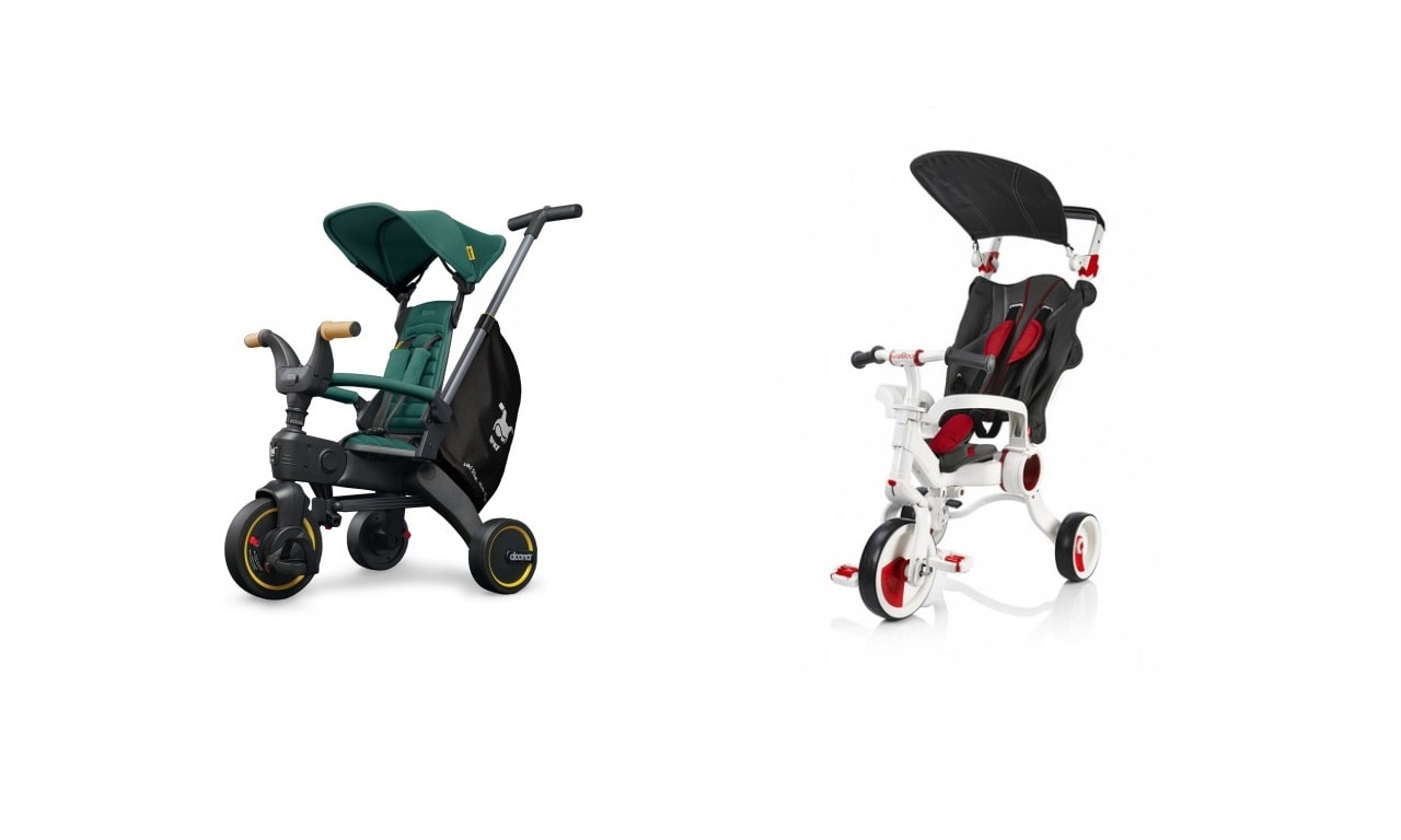 Детские велосипеды-коляски.